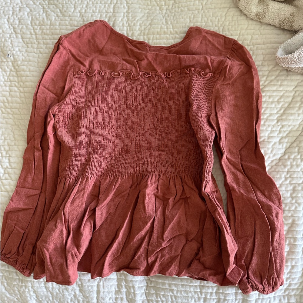 Rust Long Sleeve Top - Picture 2 of 2